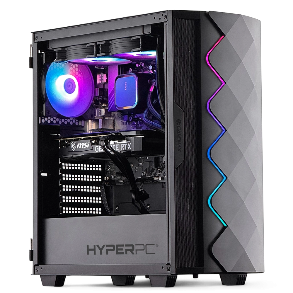 PC Gamer HyperPC Zorro Chilote Gamemax Black Diamond COC WC240 azul