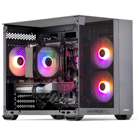PC Gamer HyperPC Zorro Chilla Antec CX600m 2xFan rojo