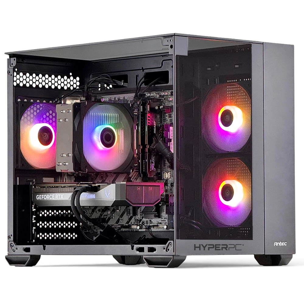 PC Gamer HyperPC Zorro Chilla Antec CX600m 2xFan rojo