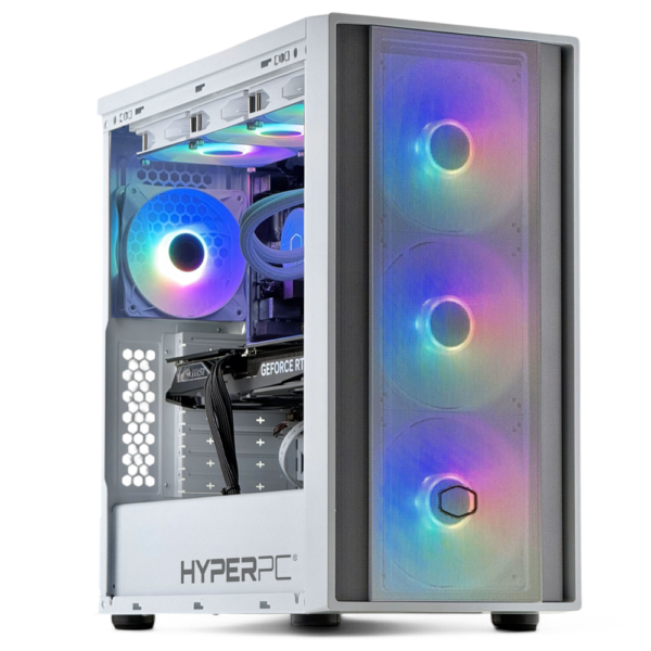 MB600 white 3xFan HyperPC Gamer PC