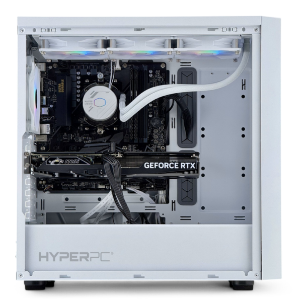 MB600 white 3xFan lado HyperPC Gamer PC