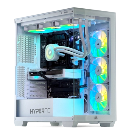 PC Gamer armado HyperPC Puma Corsair 3500x Blanco Verde
