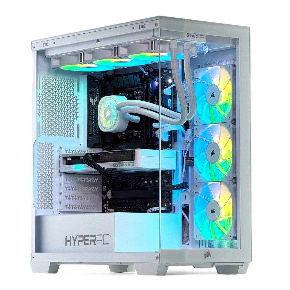 PC Gamer armado HyperPC Puma Corsair 3500x Blanco Verde
