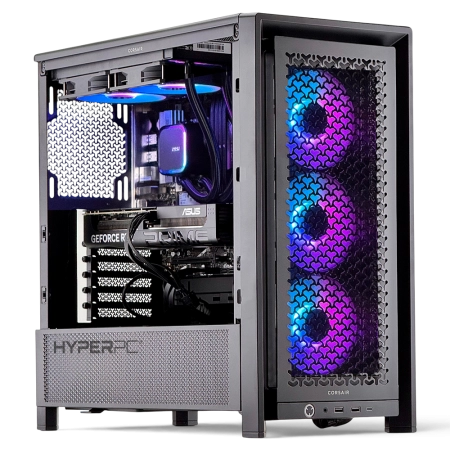PC Gamer HyperPC Guanaco Corsair 4000D WC240 violeta