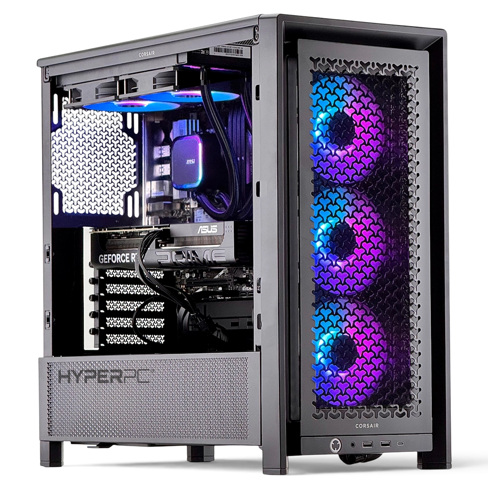 PC Gamer HyperPC Guanaco Corsair 4000D WC240 violeta