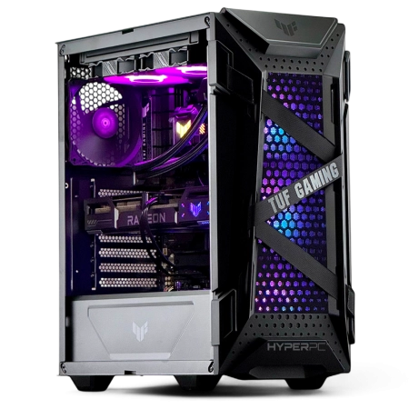 PC Gamer HyperPC Guanaco Asus TUF Gaming GT301 violeta