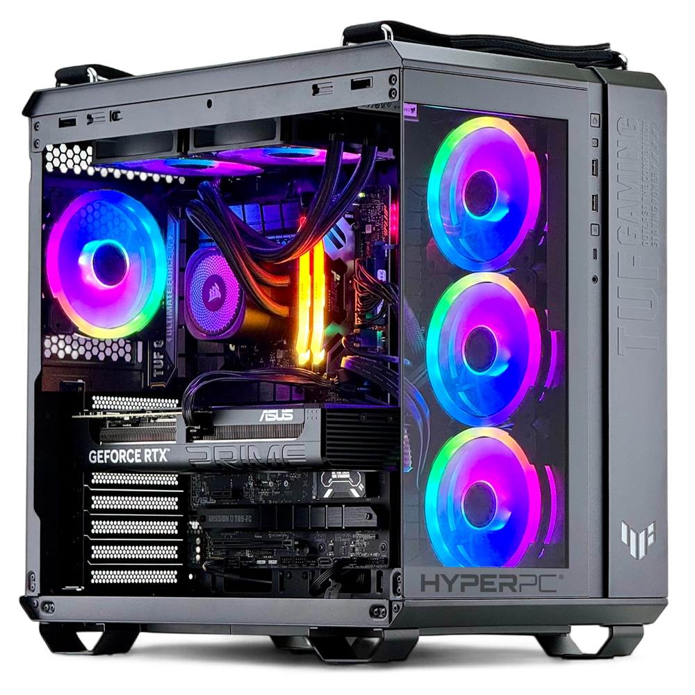 PC Gamer HyperPC Guanaco Asus TUF Gaming GT502 violeta