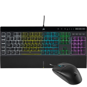 Kit Teclado+Mouse Gamer Corsair K55 RGB Pro y Katar Pro RGB